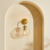 Buy  Globe Shaped Glass Shade Wall Sconce Transparent 59833 at MyFaktory