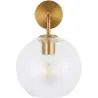 Buy  Globe Shaped Glass Shade Wall Sconce Transparent 59833 - in the UK
