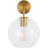 Buy  Globe Shaped Glass Shade Wall Sconce Transparent 59833 - in the UK