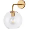 Buy  Globe Shaped Glass Shade Wall Sconce Transparent 59833 in the United Kingdom