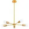 Buy Ceiling Lamp - Design Pendant Lamp - 5 Arms - Carla  Silver 59834 - in the UK