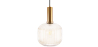 Buy Pendant lamp in vintage style, glass and metal - Genoveva Beige 59835 at MyFaktory