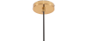 Buy Pendant lamp in vintage style, glass and metal - Genoveva Beige 59835 in the United Kingdom