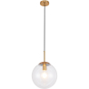 Buy Glass Shade Hanging Lamp with Adjustable Tube Beige 59837 - prices