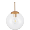 Buy Glass Shade Hanging Lamp with Adjustable Tube Beige 59837 at MyFaktory