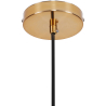Buy Glass Shade Hanging Lamp with Adjustable Tube Beige 59837 in the United Kingdom
