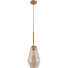 Buy Diamond Shaped Glass Pendant Ceiling Lamp Grey transparent 59838 with a guarantee