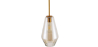 Buy Diamond Shaped Glass Pendant Ceiling Lamp Grey transparent 59838 in the United Kingdom