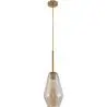 Buy Diamond Shaped Glass Pendant Ceiling Lamp Grey transparent 59838 - in the UK