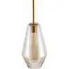 Buy Diamond Shaped Glass Pendant Ceiling Lamp Grey transparent 59838 in the United Kingdom