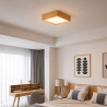 Buy Ceiling Led Lamp Scandinavian Design Wooden - Lares Natural wood 59840 in the United Kingdom