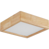 Buy Ceiling Led Lamp Scandinavian Design Wooden - Lares Natural wood 59840 - in the UK