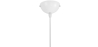 Buy Metal & Wood Scandinavian Hanging Lamp White 59842 home delivery