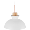 Buy Metal & Wood Scandinavian Hanging Lamp White 59842 at MyFaktory