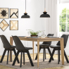 Buy Metal & Wood Scandinavian Hanging Lamp White 59842 home delivery