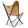 Buy Butterfly Chair - Premium Leather Brown 27808 in the United Kingdom