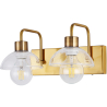 Buy Classic Two-Point Wall Lamp Gold 59846 - in the UK