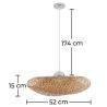 Buy Handmade Bamboo Lamp Design Boho Bali  Natural wood 59848 home delivery