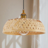 Buy Boho Bali Style Bamboo Pendant Hanging Lamp Natural wood 59849 - prices