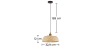 Buy Boho Bali Style Bamboo Pendant Hanging Lamp Natural wood 59849 - prices