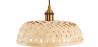 Buy Boho Bali Style Bamboo Pendant Hanging Lamp Natural wood 59849 in the United Kingdom