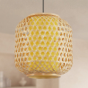 Buy Bamboo Ceiling Lamp - Boho Bali Style Pendant Lamp - Karen Natural wood 59855 at MyFaktory