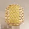 Buy Bamboo Ceiling Lamp - Boho Bali Style Pendant Lamp - Karen Natural wood 59855 at MyFaktory