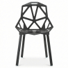 Buy Mykonos design dining chair - PP and Metal Black 59796 - in the UK