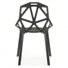 Buy Mykonos design dining chair - PP and Metal Black 59796 - in the UK
