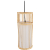 Buy Boho Bali Style Natural Bamboo Pendant Lamp Natural wood 59857 at MyFaktory