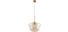 Buy Glass Shade Hanging Lamp Beige 59858 - in the UK