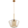 Buy Glass Shade Hanging Lamp Beige 59858 - in the UK