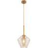 Buy Diamond Shaped Glass Shade Hanging Lamp Beige 59859 - prices