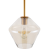 Buy Diamond Shaped Glass Shade Hanging Lamp Beige 59859 at MyFaktory