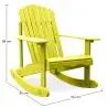 Buy Adirondack Rocking Chair Pastel yellow 59861 with a guarantee