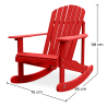 Buy Adirondack Rocking Chair Pastel yellow 59861 - in the UK