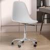 Buy Swivel office chair with casters - Brielle White 59863 - prices