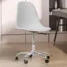 Buy Swivel office chair with casters - Brielle White 59863 - prices