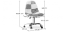 Buy Brielle Office Chair White And Black - Patchwork  White / Black 59864 - prices