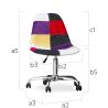 Buy Brielle Office Chair - Patchwork Tessa  Multicolour 59865 in the United Kingdom