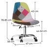 Buy Brielle  Office Chair - Patchwork Simona  Multicolour 59866 - prices