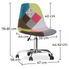 Buy Brielle  Office Chair - Patchwork Simona  Multicolour 59866 - prices