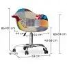 Buy Emery Office Chair - Patchwork Patty  Multicolour 59867 at MyFaktory