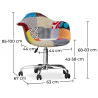 Buy Emery Office Chair - Patchwork Patty  Multicolour 59867 - prices