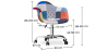 Buy Emery Office Chair - Patchwork Pixi  Multicolour 59868 with a guarantee