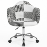 Buy Emery Office Chair White And Black - Patchwork  White / Black 59870 - in the UK