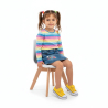 Buy Cushioned High Back Kids' Chair White 59872 in the United Kingdom