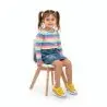 Buy Cushioned High Back Kids' Chair White 59872 in the United Kingdom