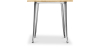 Buy Bistrot Metalix Industrial Dining Table - 80 cm - Light Wood Metallic bronze 59874 - prices