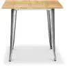 Buy Bistrot Metalix Industrial Dining Table - 80 cm - Light Wood Metallic bronze 59874 at MyFaktory